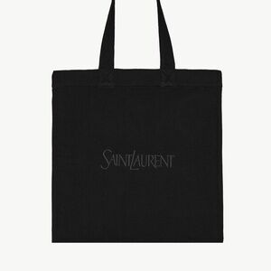 Saint Laurent Tote Bag in Fleece - Black